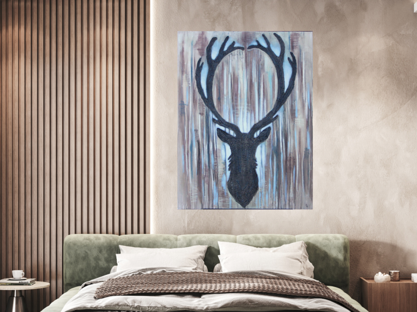 Brown Elk — painting by Helen Lee Greene