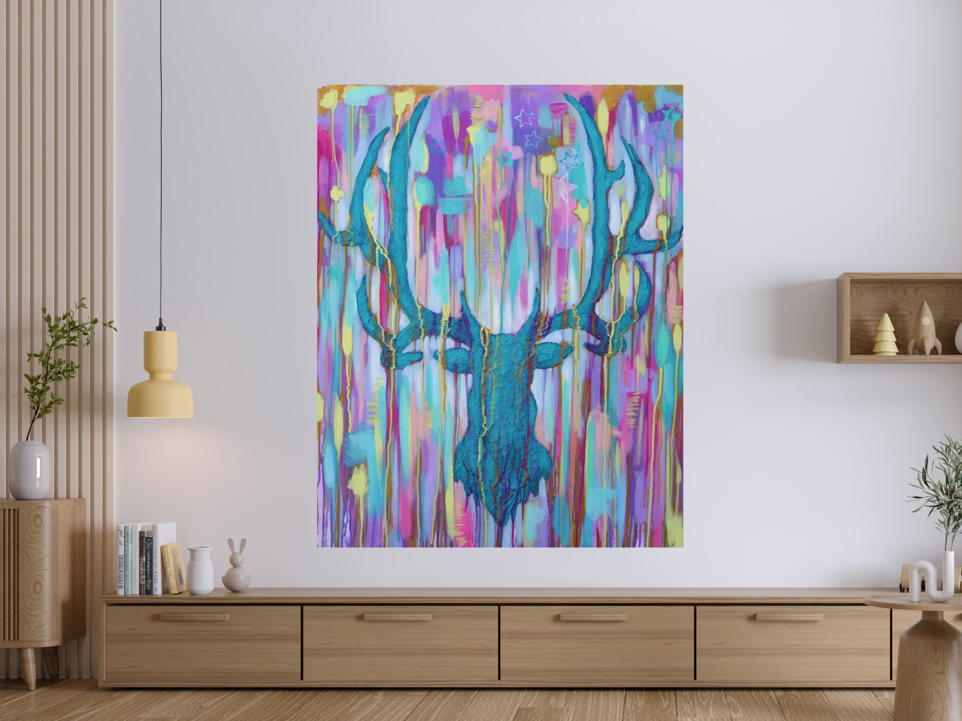 Brenda Elk — painting by Helen Lee Greene