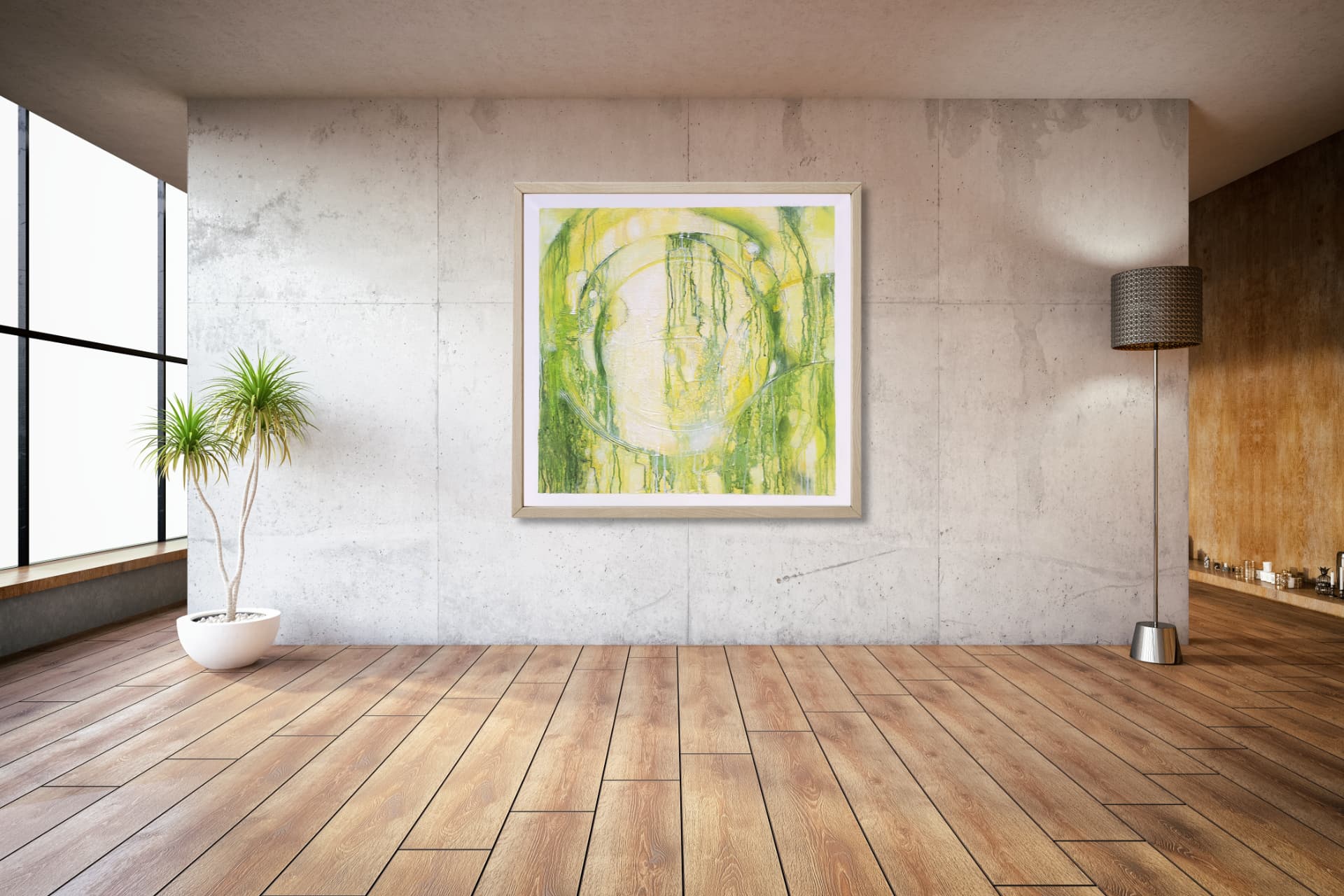 Green Circles — painting by Helen Lee Greene
